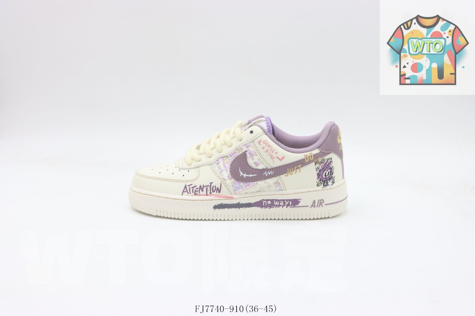 今日 NIKE ナイキ エアフォースローカットスケートシューズ ホワイトパープルカートーン FJ 7740 - 910-WTO輸入1