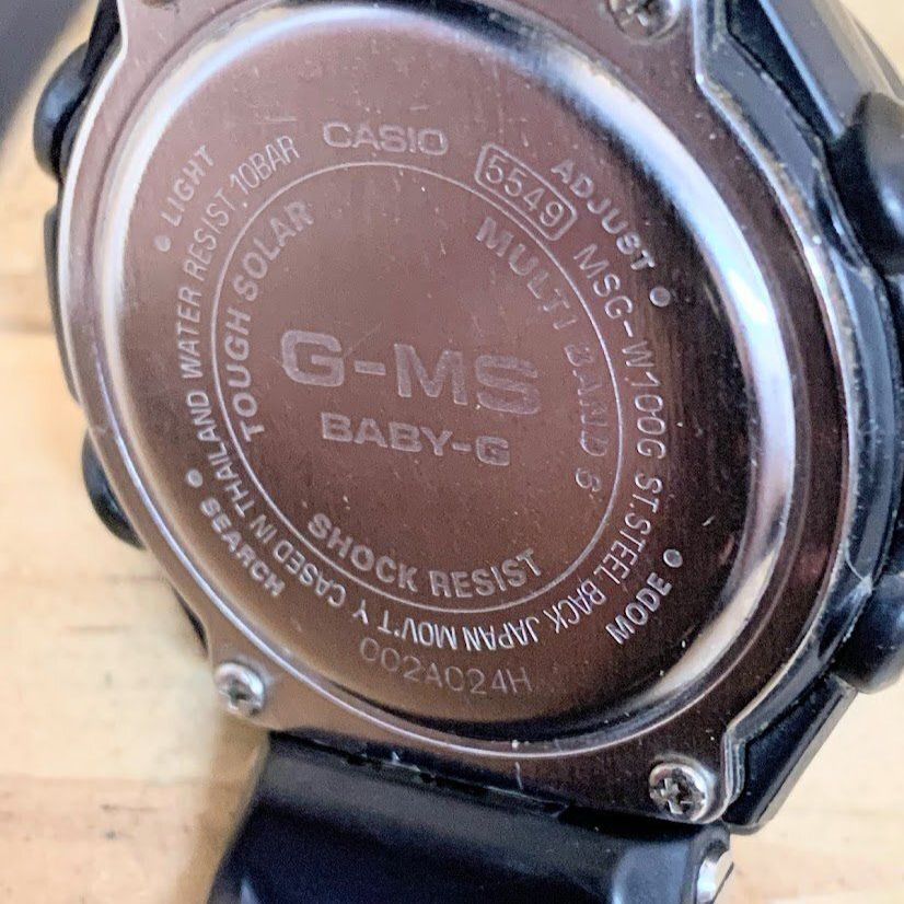 CASIO カシオ Baby-G G-MS MSG-W100G【5549】タフソーラー マルチ