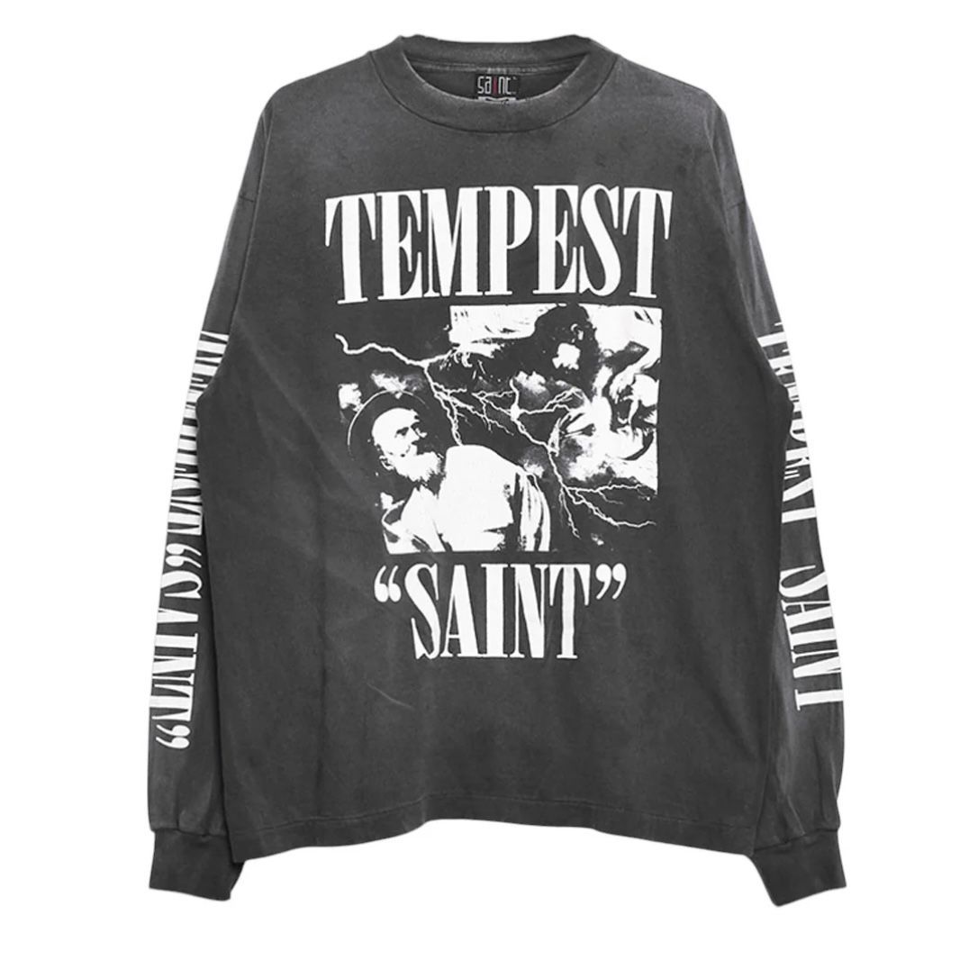 SAINT MXXXXXX LS TEE TEMPEST ロンT