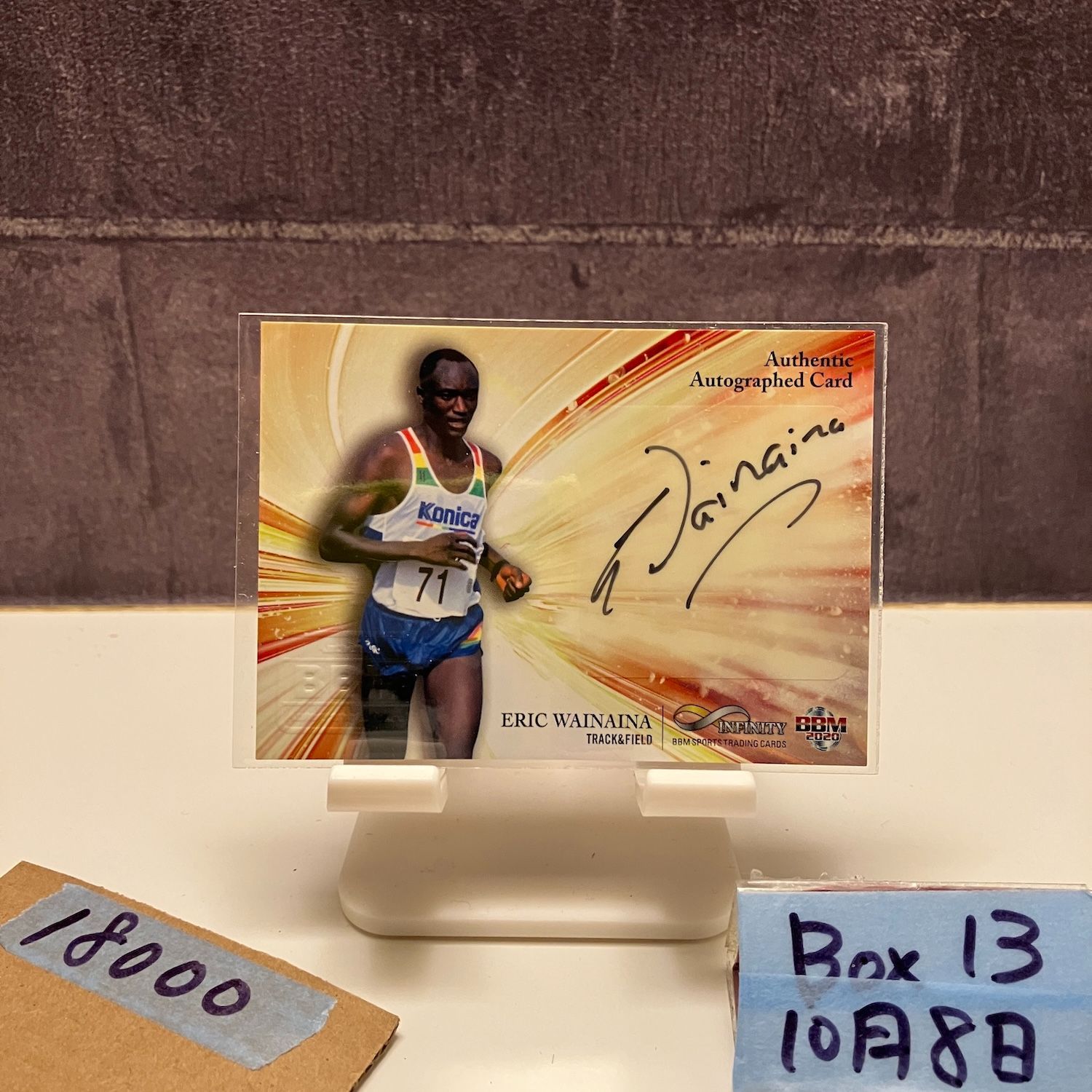 2020 BBM エリックワイナイナ Eric Wainaina 28 78 直筆サインカード Infinity 30th Anniversary カード