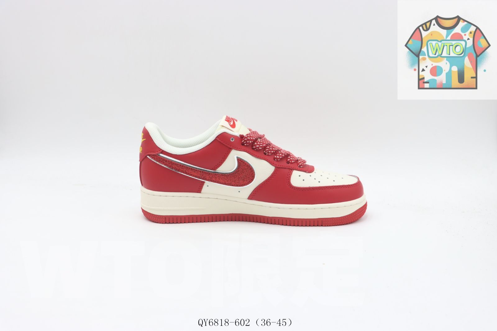 今日 ナイキ Nike スケートシューズ QY 6818-602 白赤-WTO輸入0