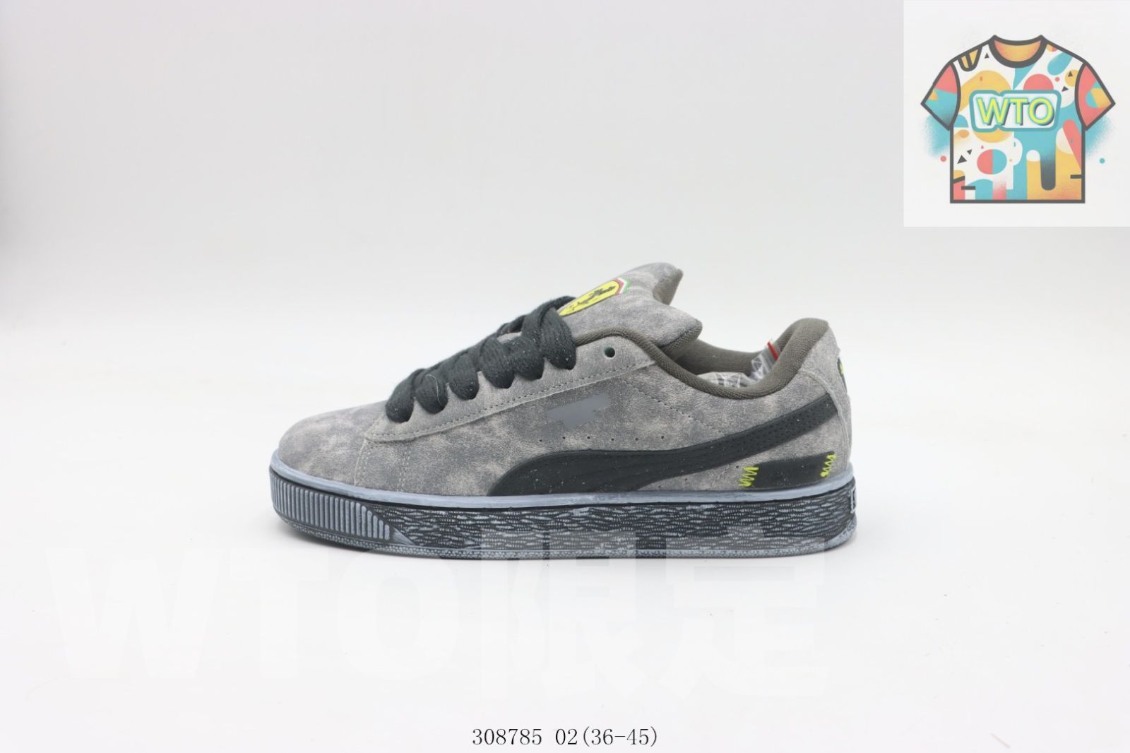 今日 プーマのスケートシューズ 灰と青 308785 02 WTO輸入0