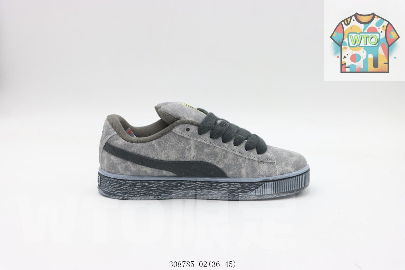 今日 プーマのスケートシューズ 灰と青 308785 02-WTO輸入0