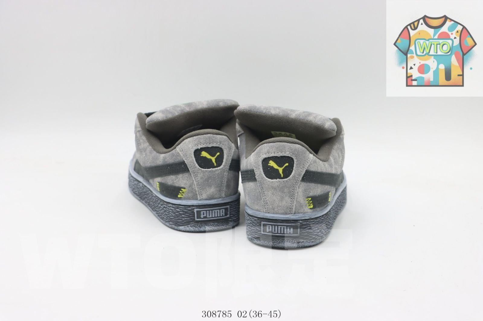  今日 プーマのスケートシューズ 灰と青 308785 02-WTO輸入0 スニーカー 靴