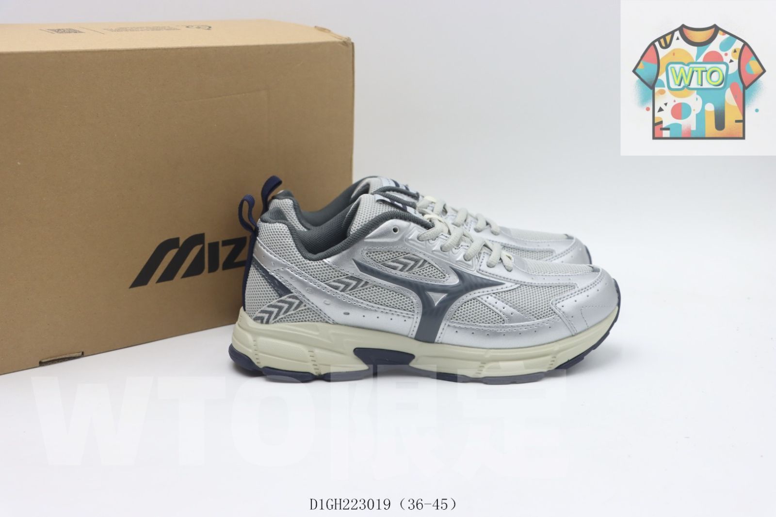  今日 ミズノのランニングシューズ シルバー -WTO輸入0 スニーカー 靴