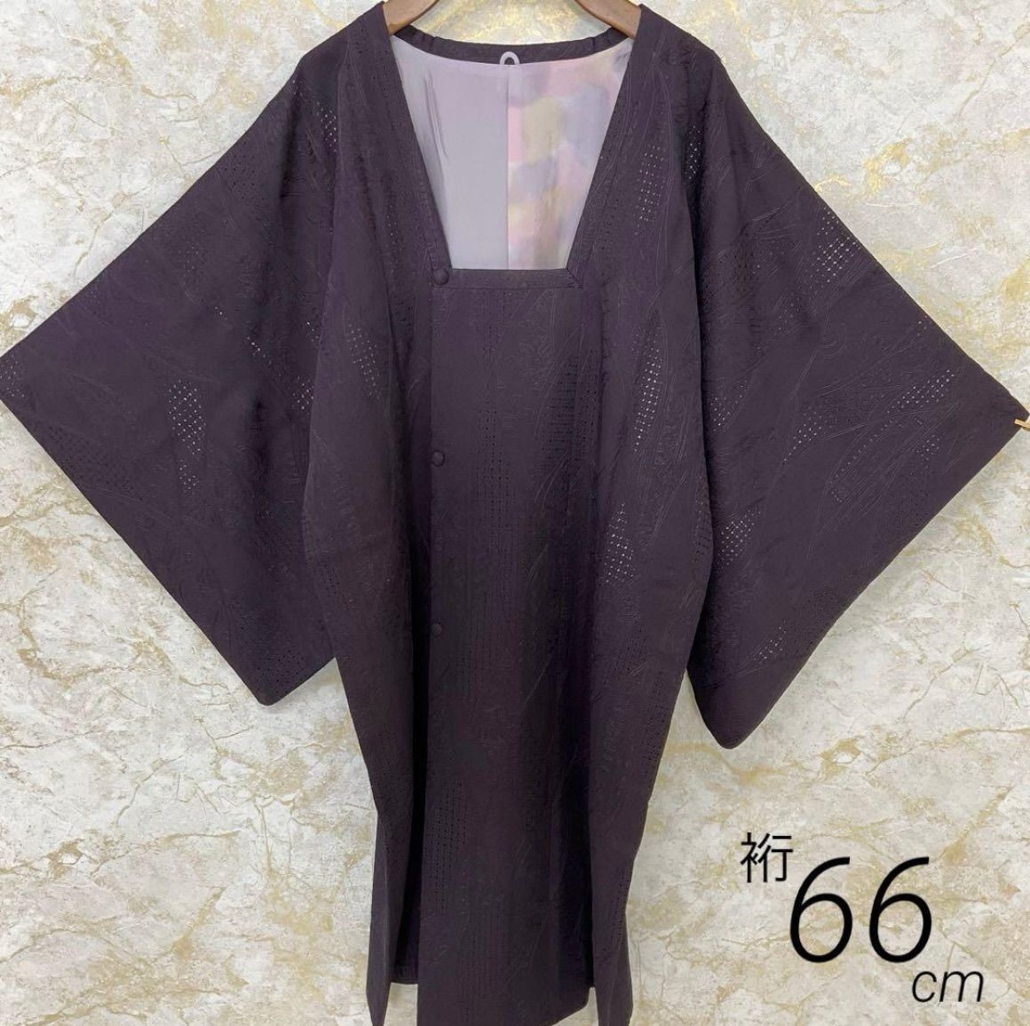 kimono one kimonoarisa 厳選 汕頭レースと刺繍の素敵なロング道行コート 正絹 裄長 ロング 裄66丈106