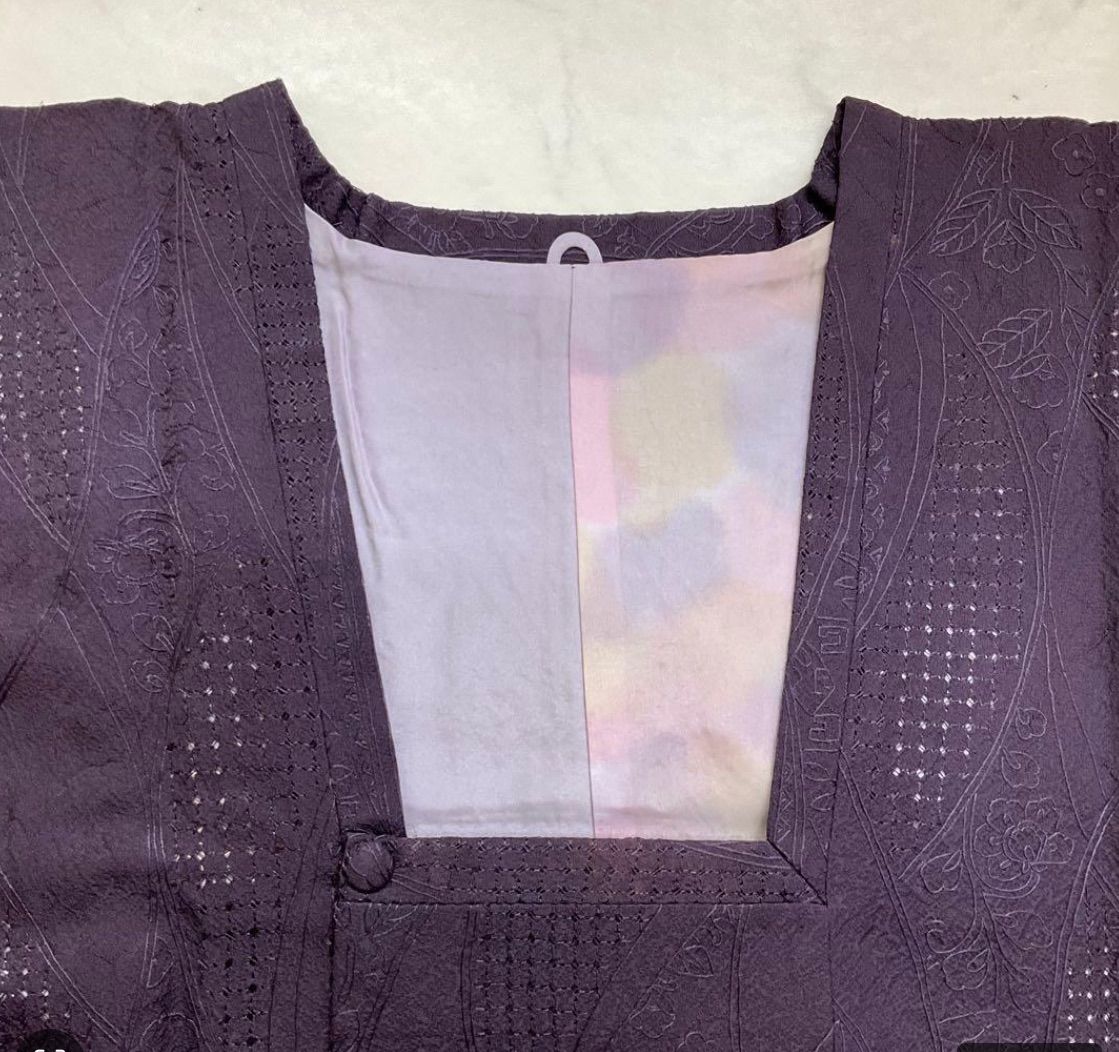 汕頭レースと刺繍の素敵なロング道行コート