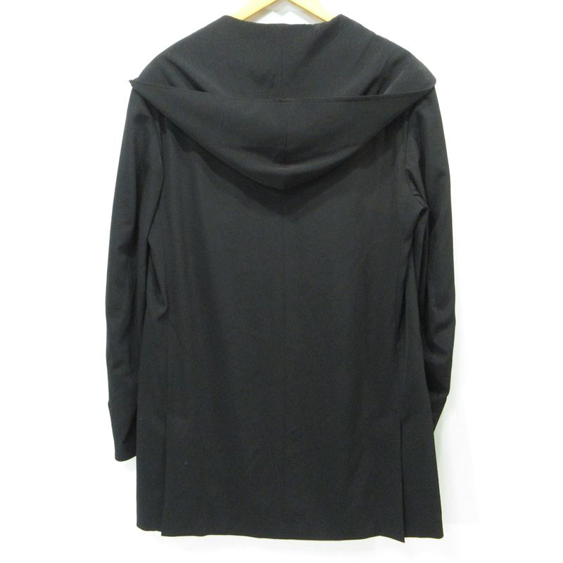 三重本店 Yohji Yamamoto POUR HOMME ヨウジヤマモトプールオム TA TUXEDO O-JACKET WITH HOODIE ラペル切替フード付ジャケット HZ-J07-500 ブラック サイズ 2 108
