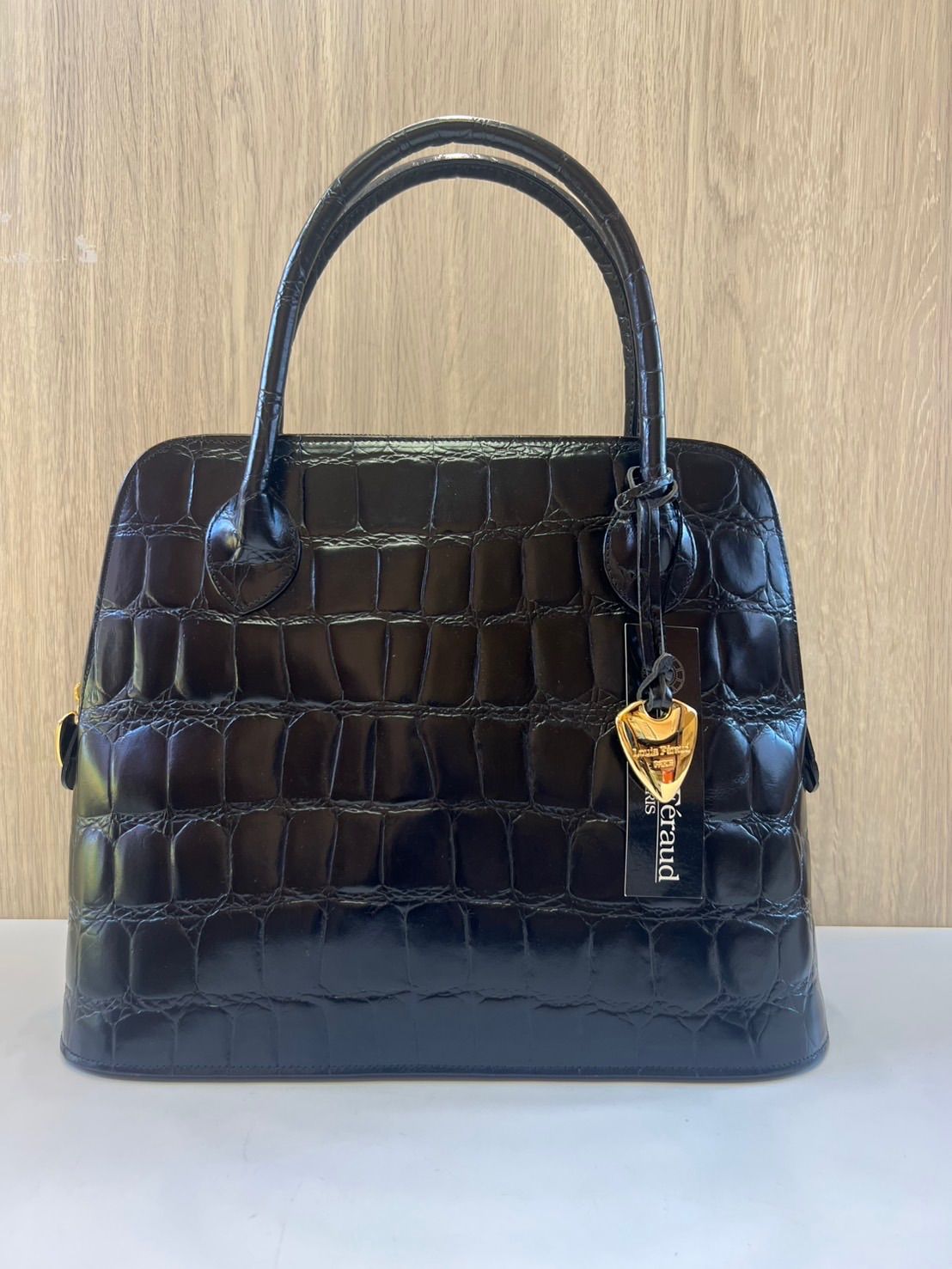 品 Louis Feraudルイフェロー 2WAY ハンドバッグ ショルダーバッグ 黒ブラック 肩掛け 手提げ バッグかばん 現状品