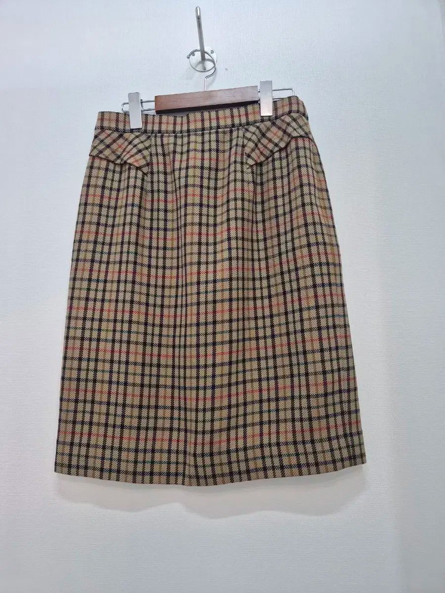 ダックス CHECK パータン ウール スカート ベストセット