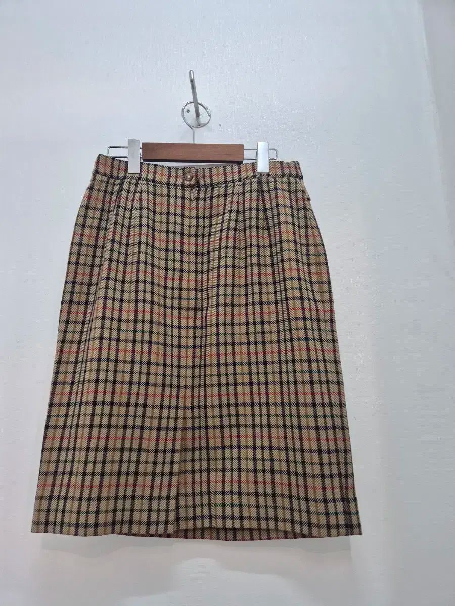 ダックス CHECK パータン ウール スカート ベストセット