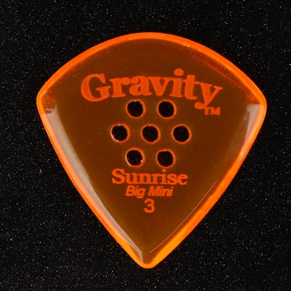 Gravity グラビティ ギターピック GSUB3PM 3.0mm orange ポリッシュ