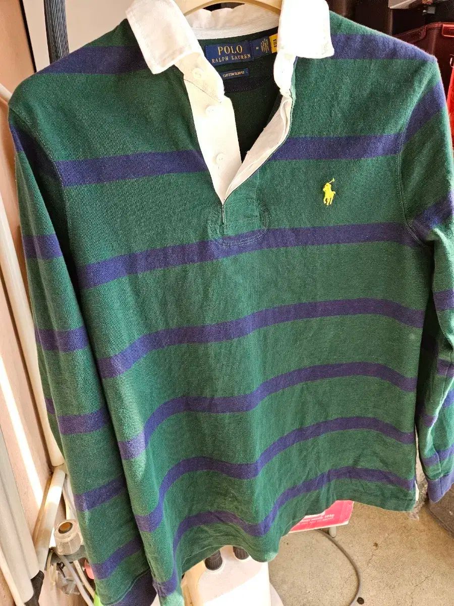 ポロラルフローレン ラグビー シャツ ストライプ