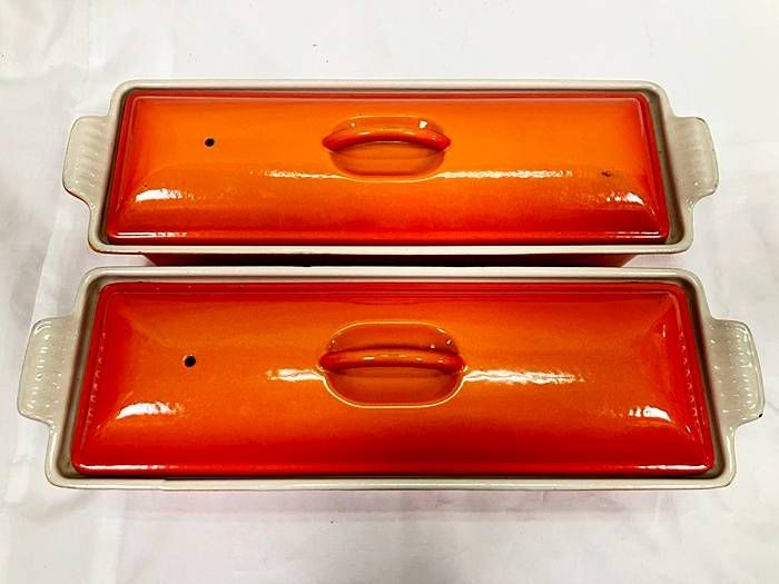 ルクルーゼ テリーヌ型 オレンジ 32cm 2個セット