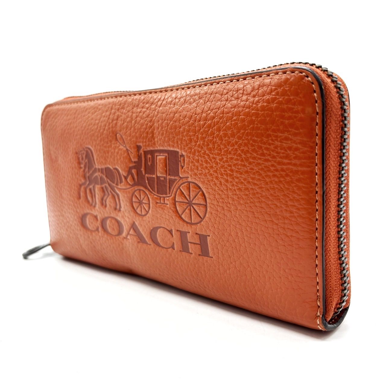 coach wallet brown leather coin case ladies men s unisex コーチ 長財布