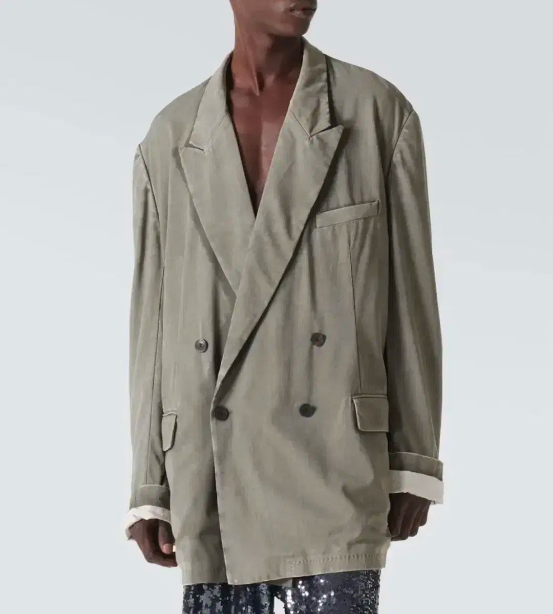 ドリスヴァンノッテン 24aw ダブルジャケット 新品タグ付 M DRIES VAN NOTEN - 【希少】DRIES VAN NOTEN 24AW M.W.JACKETの通販 by