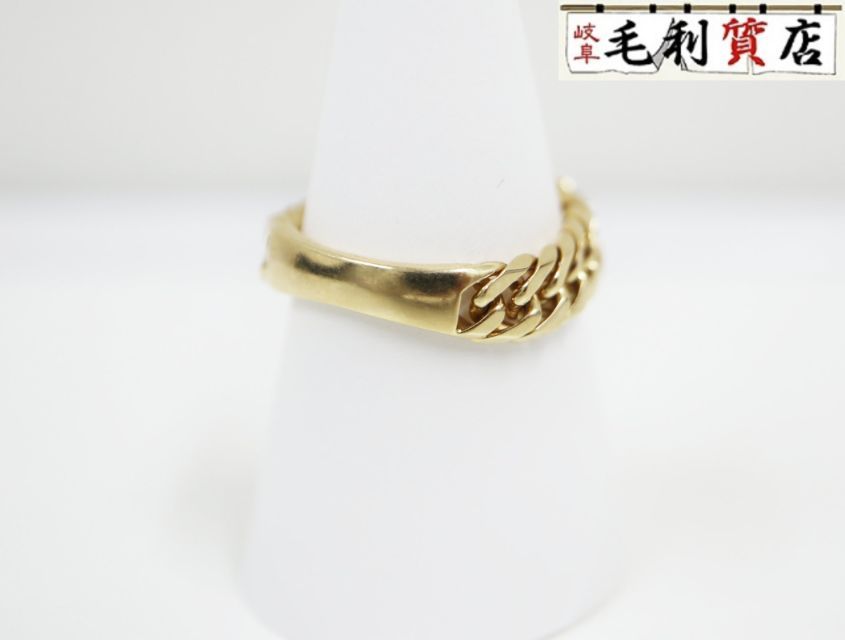 K18 キヘイ 喜平 リング 指輪 6面ダブル 7.2g 6メンダブル 18金 イエローゴールド 750 YG ジュエリー