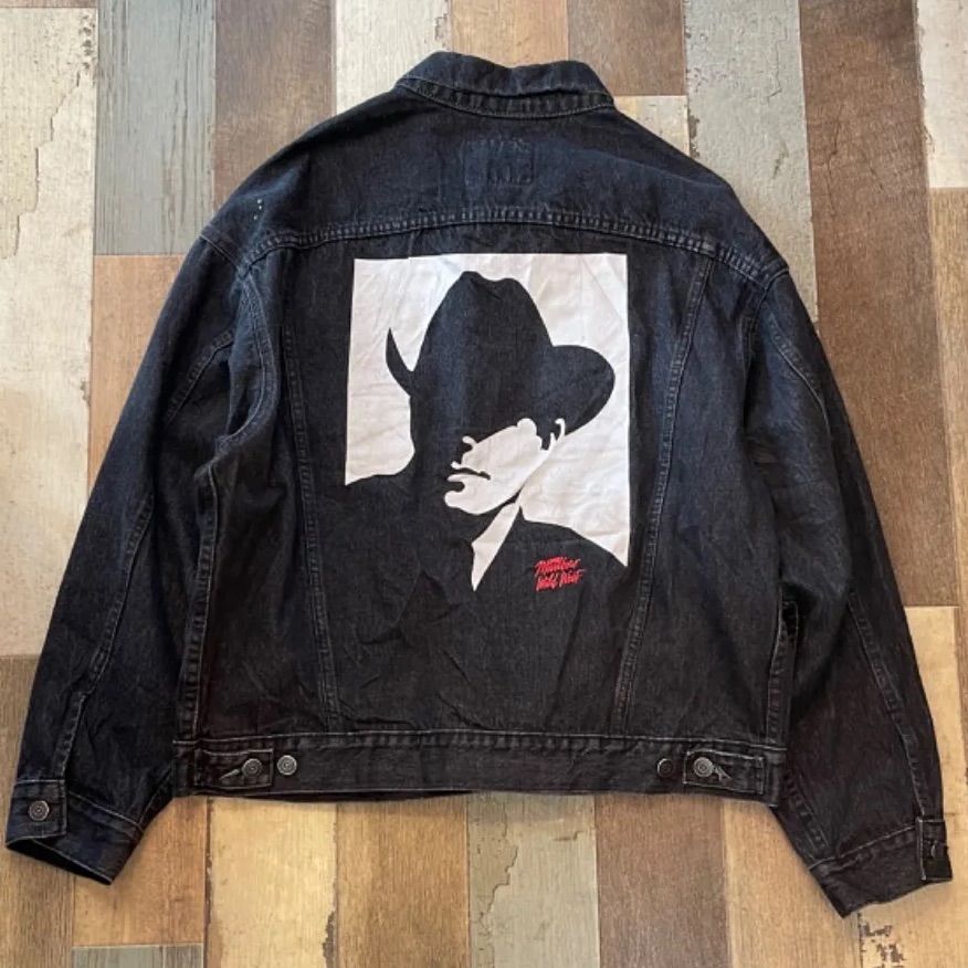 90s marlboro マルボロ ブラックデニムジャケット