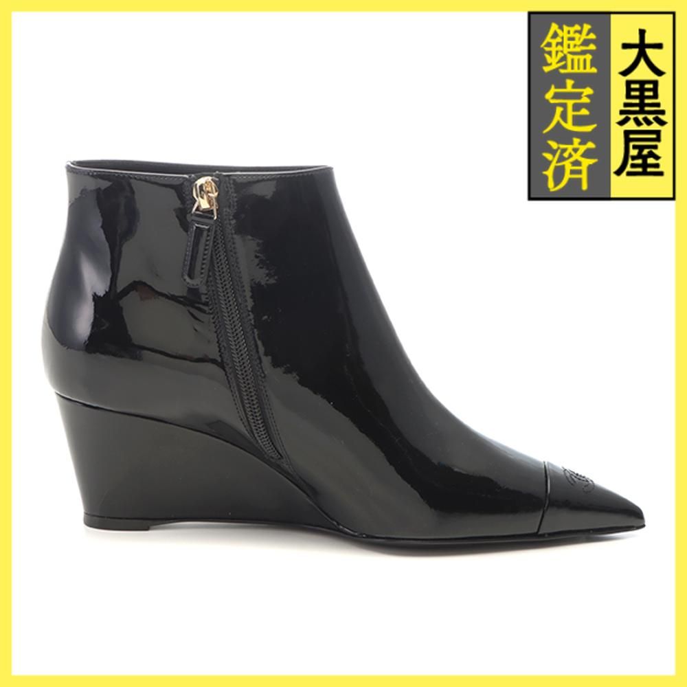 シャネル ニットソックス付ショートブーツ G38735 【432】 - メルカリ