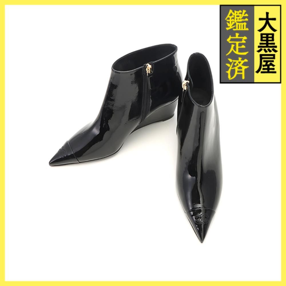 シャネル ニットソックス付ショートブーツ G38735 【432】 - メルカリ