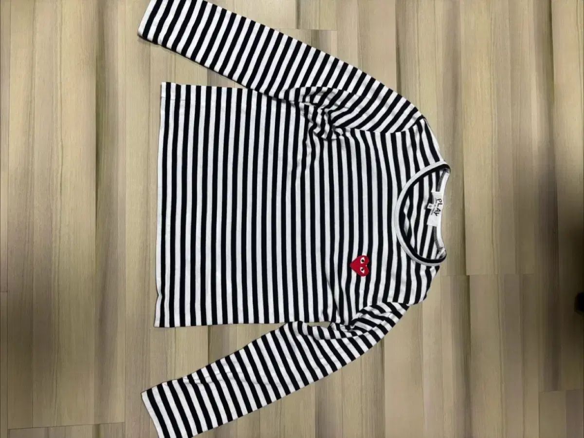 コム デ ギャルソン ストライプ 長袖Tシャツ s