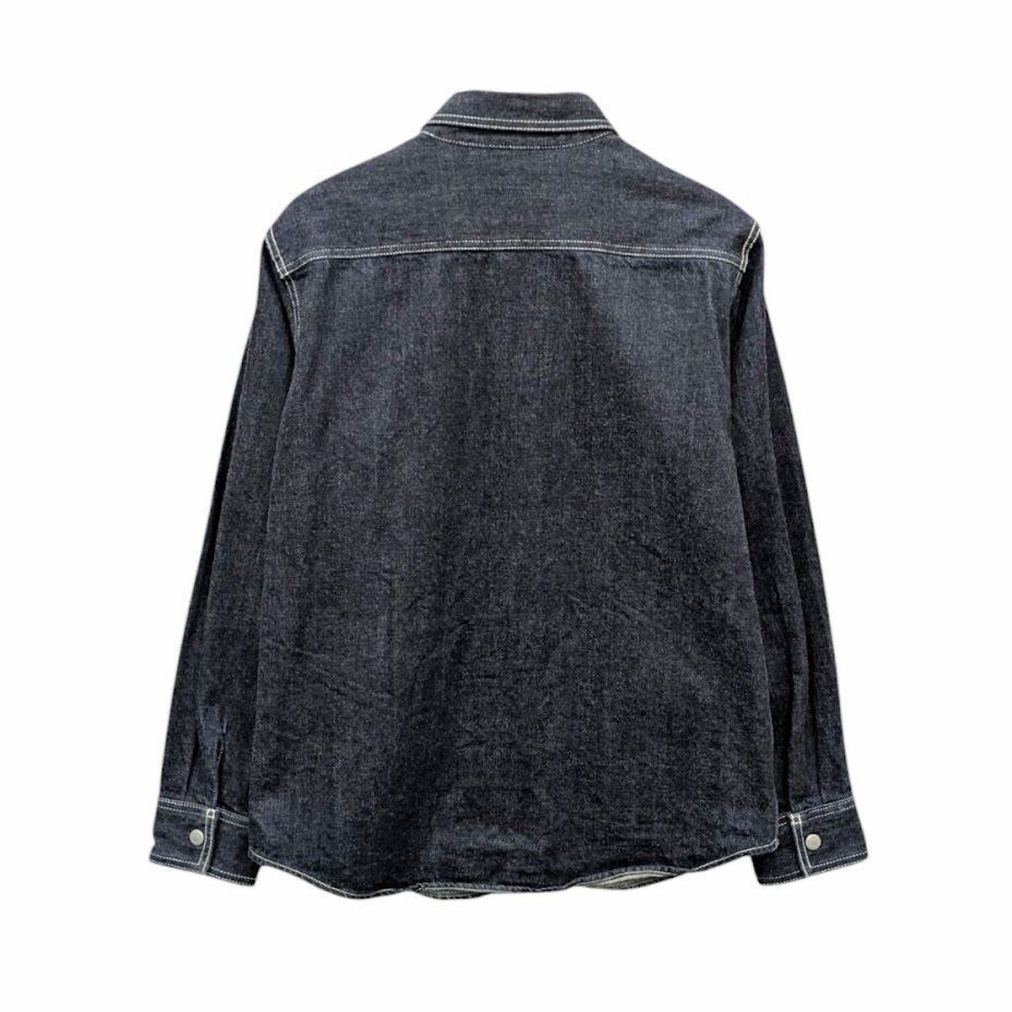 KOJIMA GENES Denim Combo Herringbone Shirt 児島ジーンズ デニムコンボヘリンボーンワークシャツ インディゴ サイズ L