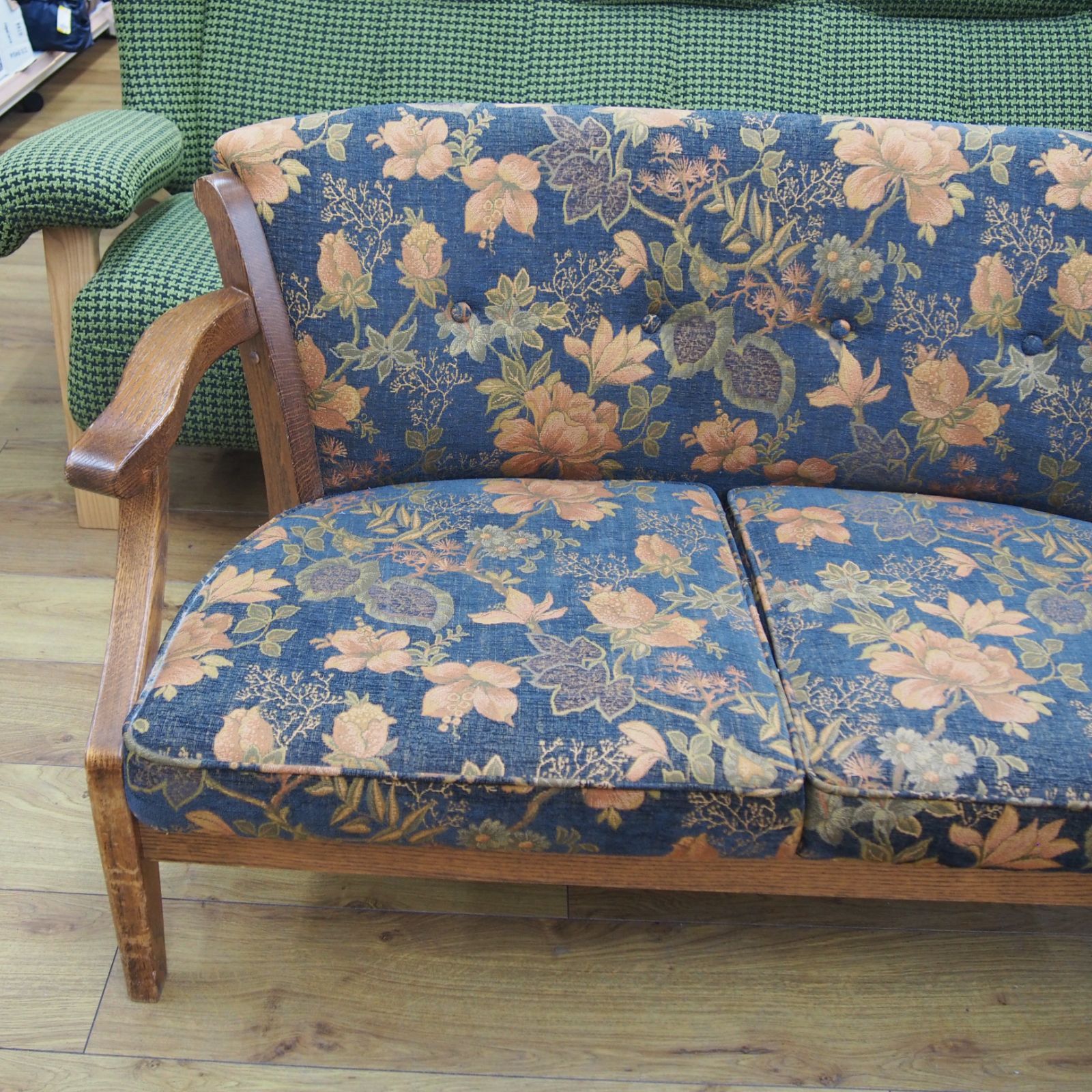 美品】 三越家具 ブルージュ 1人がけソファ 2脚セット モダン ラタン調