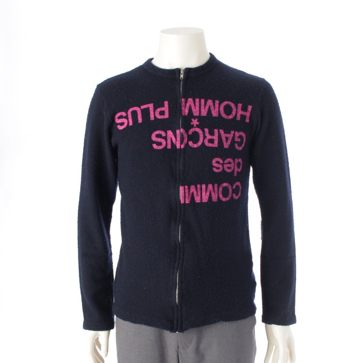 コムデギャルソンオムプリュス AD1999 ウール縮絨 ナイロン 逆さロゴ