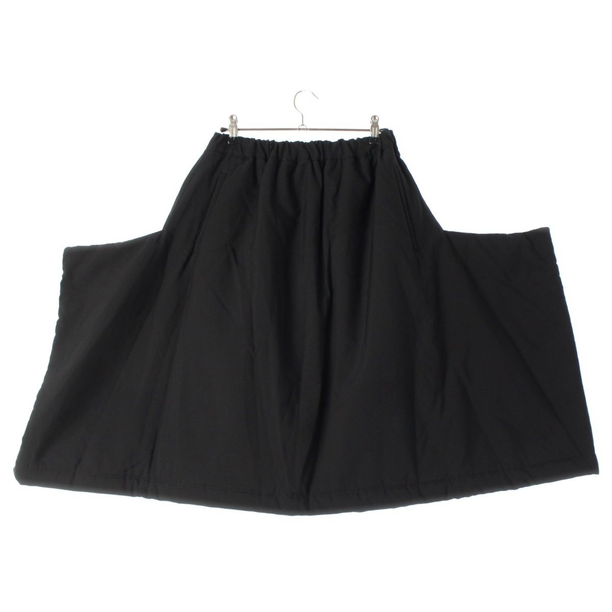 コムデギャルソン AD2018 ウール カシミヤ混 中綿 変形 デザイン スカート ボトムス GB-S006 ブラック XS