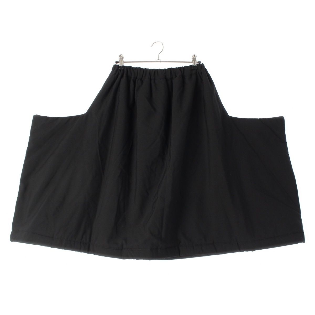 コムデギャルソン AD2018 ウール カシミヤ混 中綿 変形 デザイン スカート ボトムス GB-S006 ブラック XS