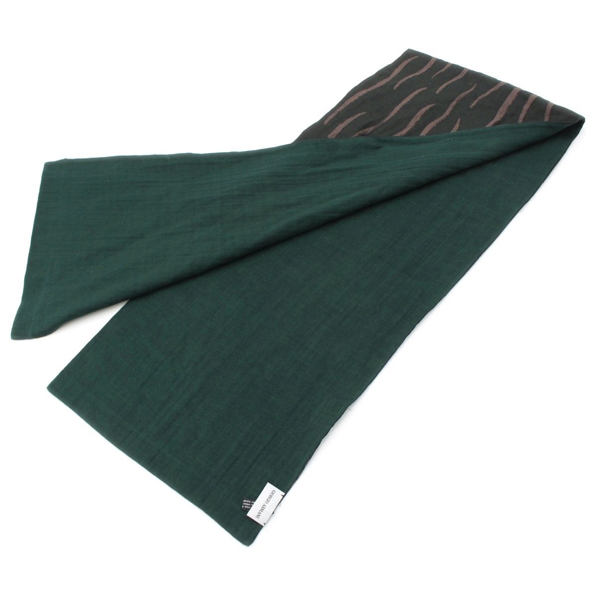 ジョルジオアルマーニ ヴィンテージ シルク ストール スカーフ グリーン