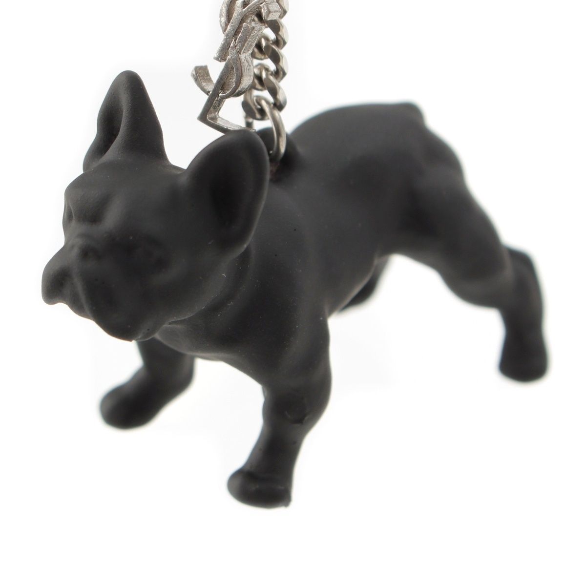 サンローラン ムジーク 犬 キーリング キーホルダー ブラック