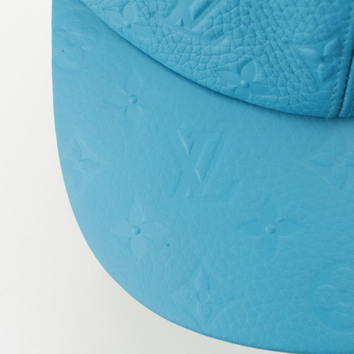  ルイヴィトン AL 0199 MP 2607 トリヨンレザー 1.1 キャップ キャスケット 帽子 ブルー 58 キャスケット ハンチング 帽子