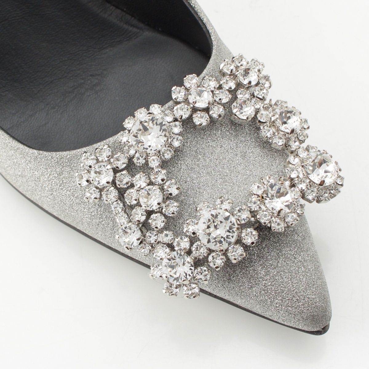 未使用 ロジェヴィヴィエ 銀 36 23cm アイラブヴィヴィエ グリッター ロジェヴィヴィエ エフロレッセンス グリッター ビジュー ポインテッド