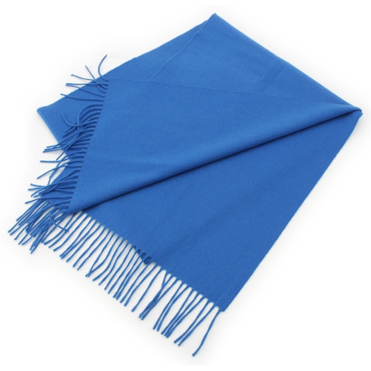 ジョンストンズ カシミヤ マフラー ストール ブルー