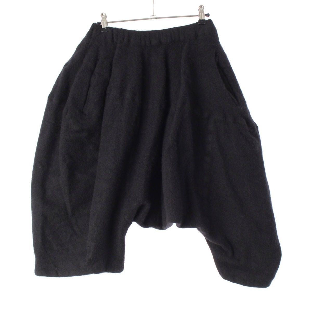 コムデギャルソン AD 2025 22 AW ウール縮絨 サルエルパンツ ボトムス RJ P 017 ブラック XS