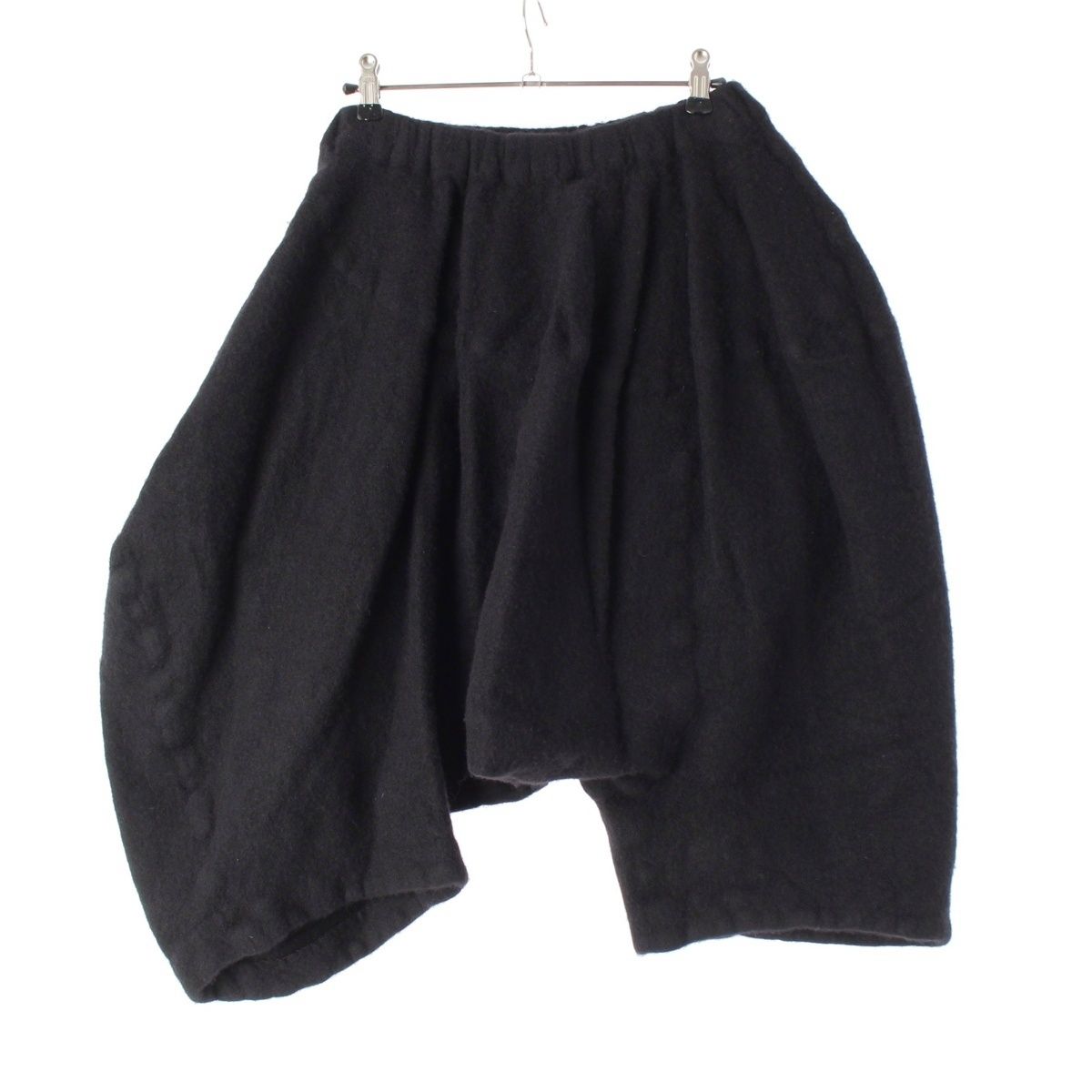 コムデギャルソン コムデギャルソン AD2025 22AW ウール縮絨 サルエルパンツ ボトムス RJ-P017 ブラック XS