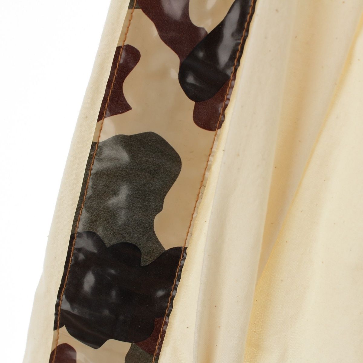  コムデギャルソン AD 2000 01 SS コットン PVC カモフラージュ 迷彩 ライン 杢 パンツ ボトムス ホワイト マルチ S その他 パンツ