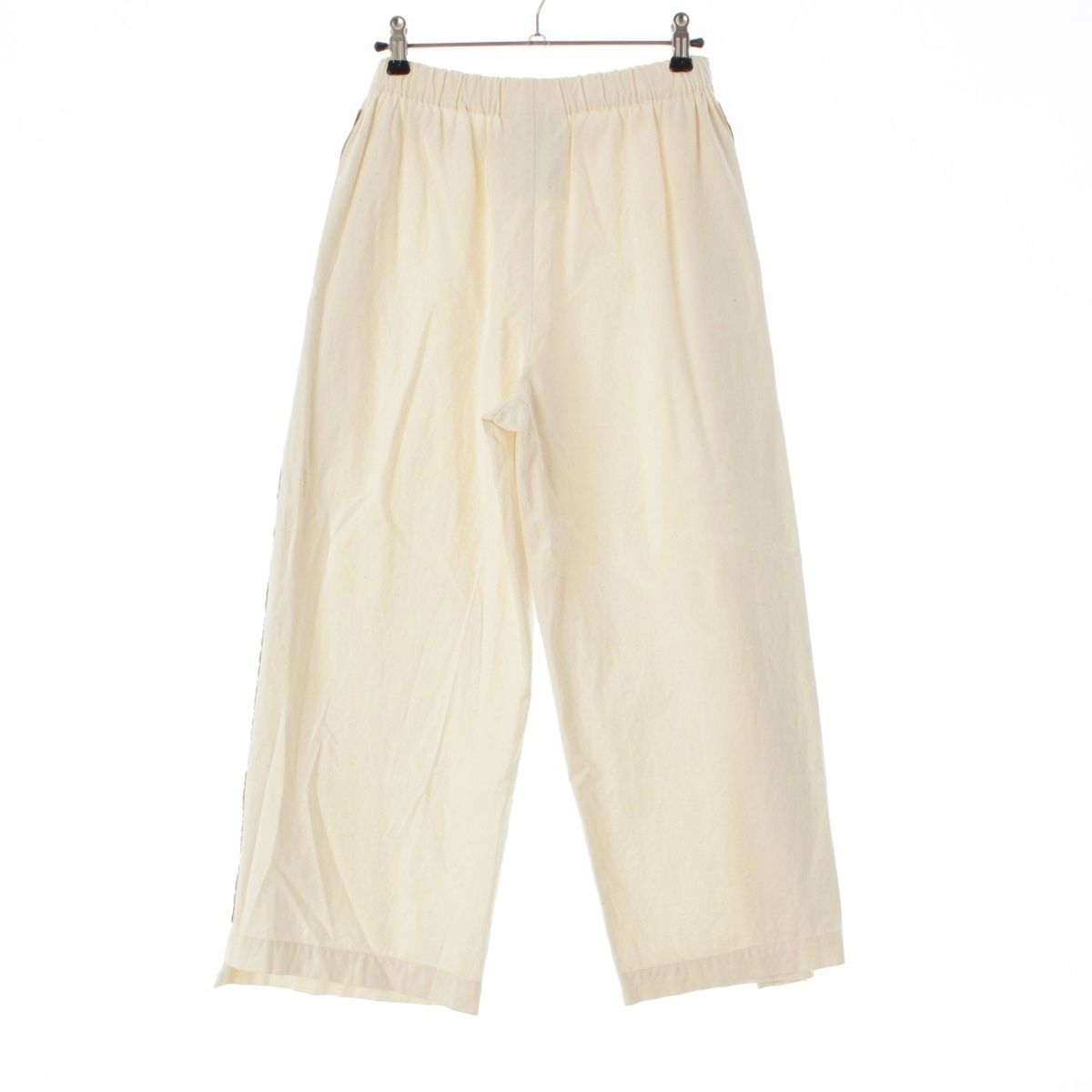 コムデギャルソン AD2000 01SS コットン PVC カモフラージュ 迷彩 ライン 杢 パンツ ボトムス GP10011S ホワイト マルチ S