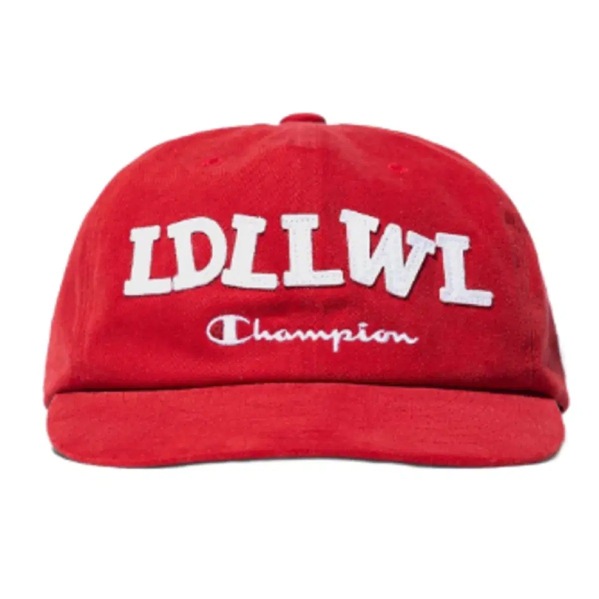 チャンピオン x BDNS LDLLWL ロゴ ベースボールキャップ レッド