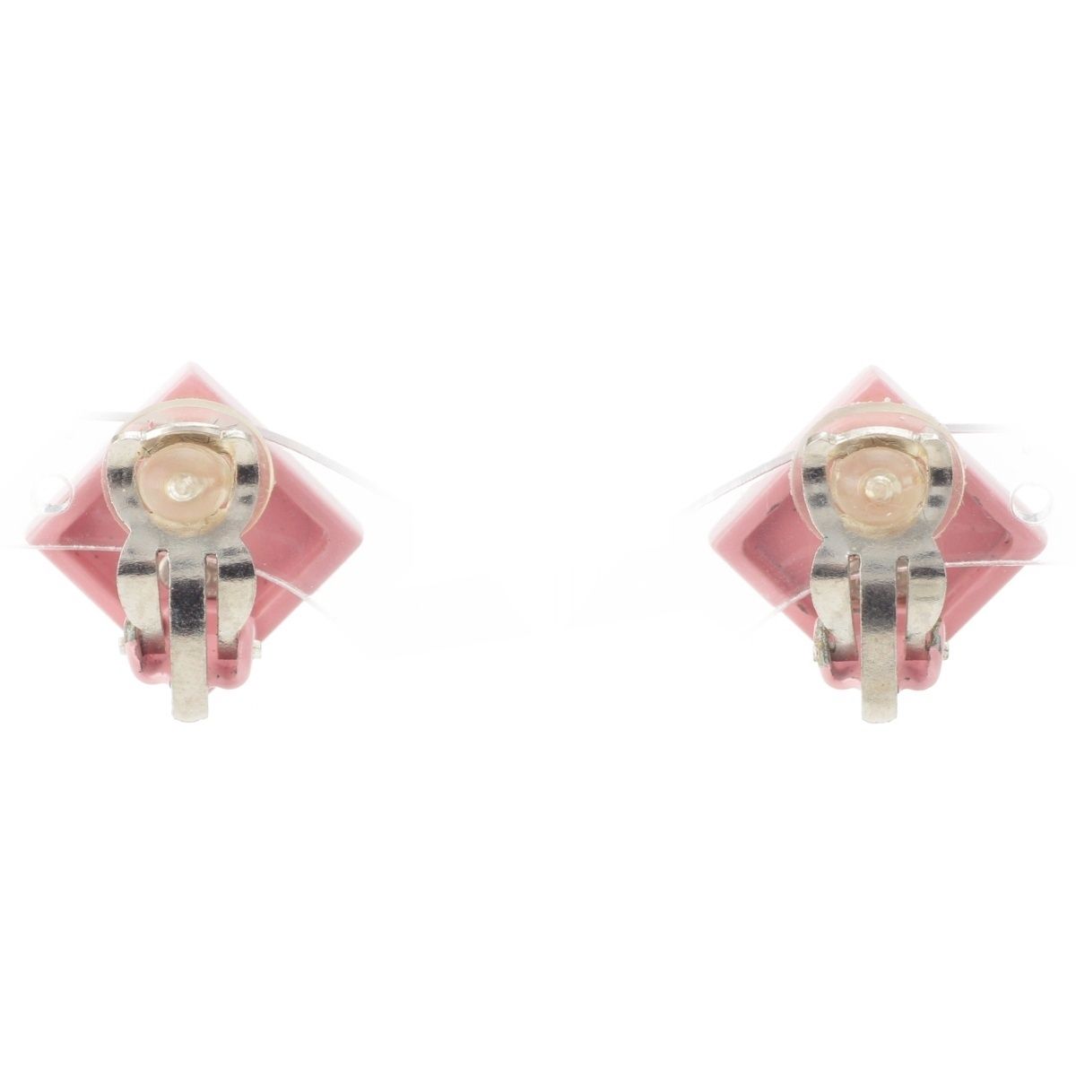 シャネル 04 P ココマーク ひし形 イヤリング ピンク