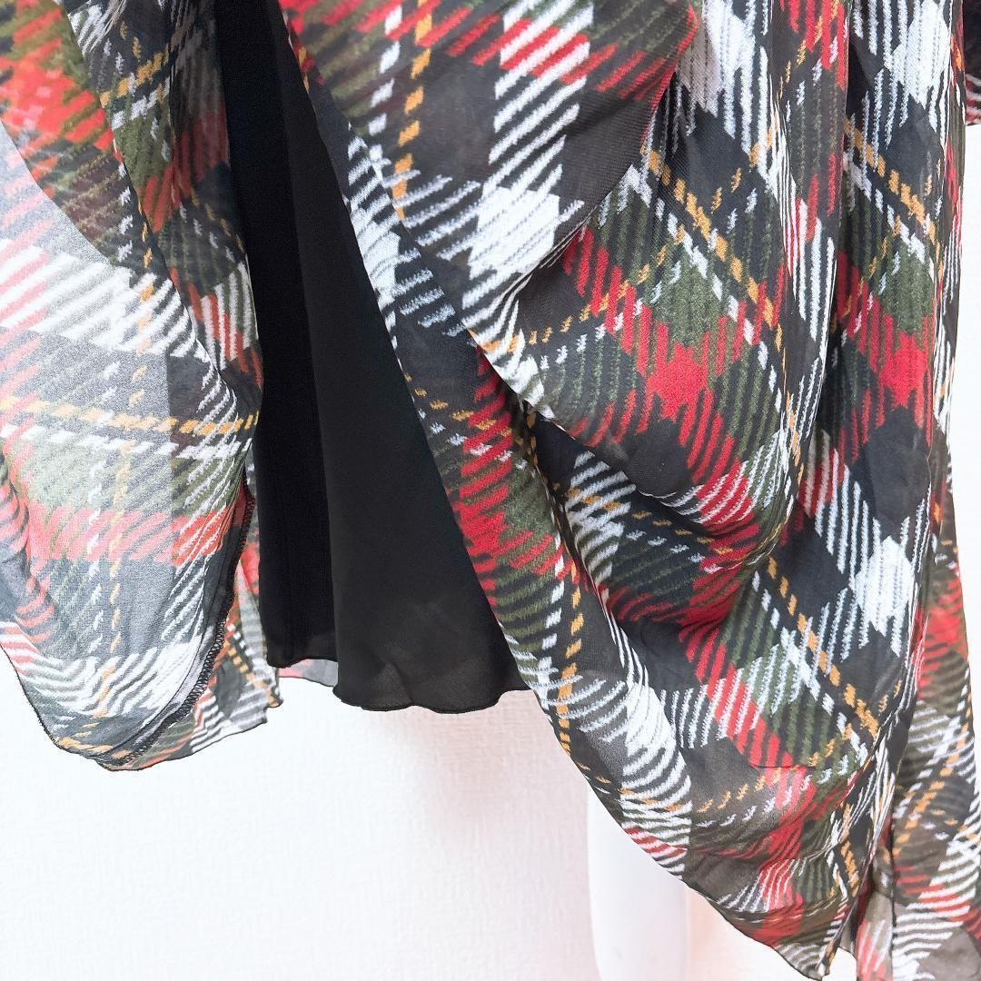  Blugirl Blumarine 襟元袖フリルAラインフ ワンピース 長袖 七分袖 カットソーワンピース