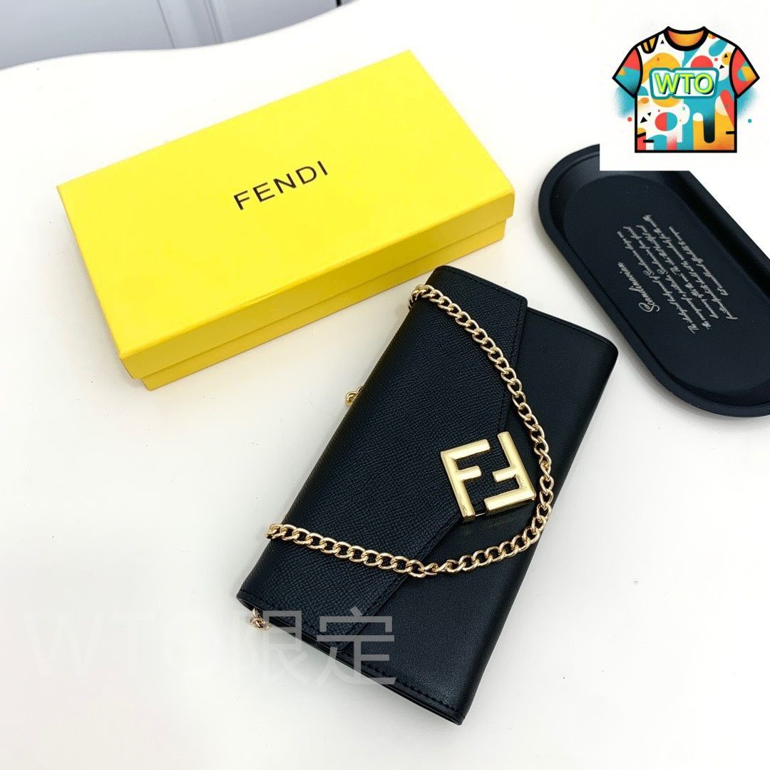 今日 Fendi フェンディ ショルダーウォレット レザーと精巧なハードウェアを備えたデザイン-WTO輸入2