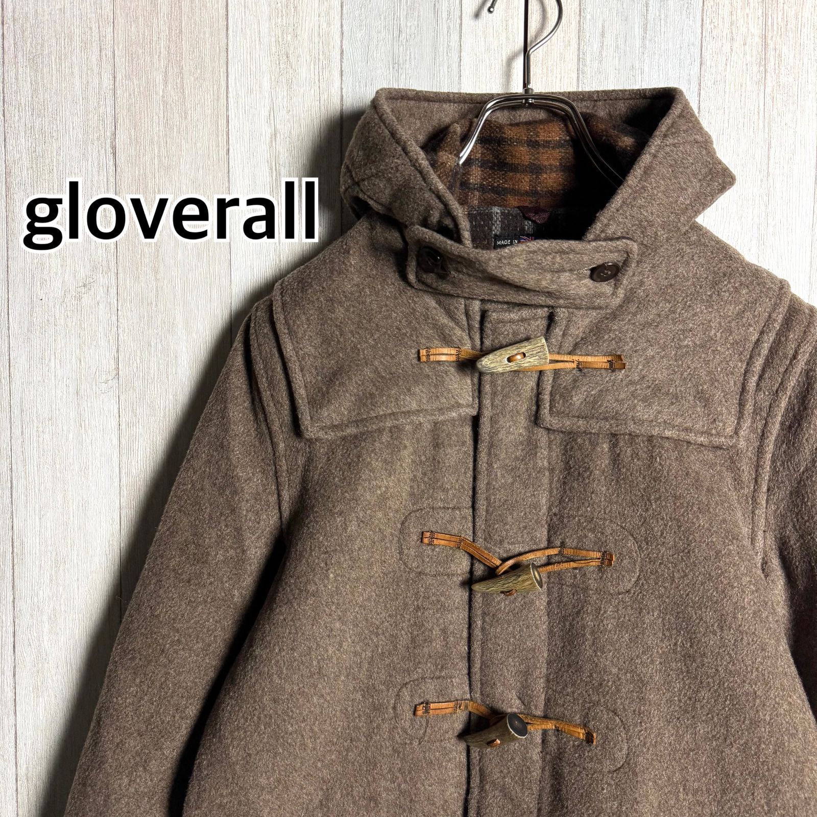 70s 英国製 gloverall グローバーオール ダッフルコート ブラウン 36