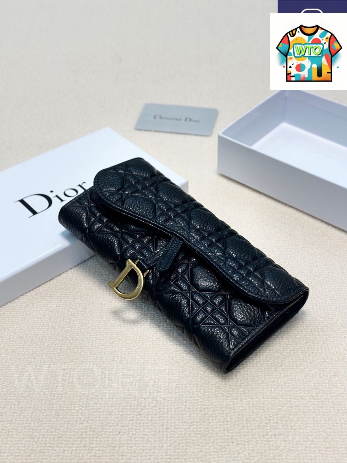 今日 Dior ディオール レディースウォレット レザーに圧花を施し 内装収納が充実したファッショナブルなデザイン-WTO輸入2