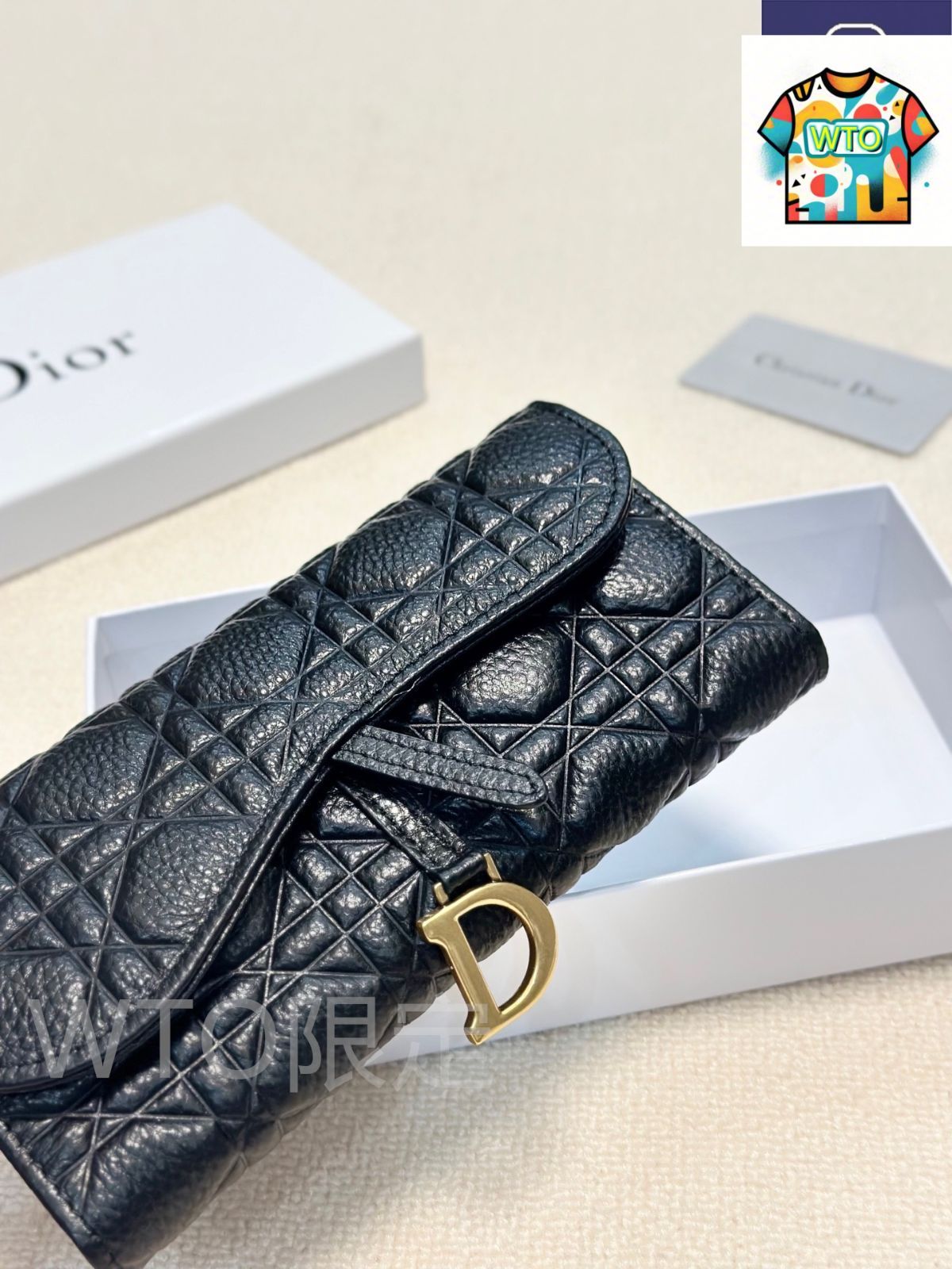 今日 Dior ディオール レディースウォレット レザーに圧花を施し 内装収納が充実したファッショナブルなデザイン-WTO輸入2