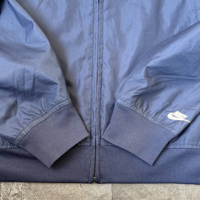 Vintage Nike Nylon Jacket Cropped Boxy Fit Navy Archive オールド