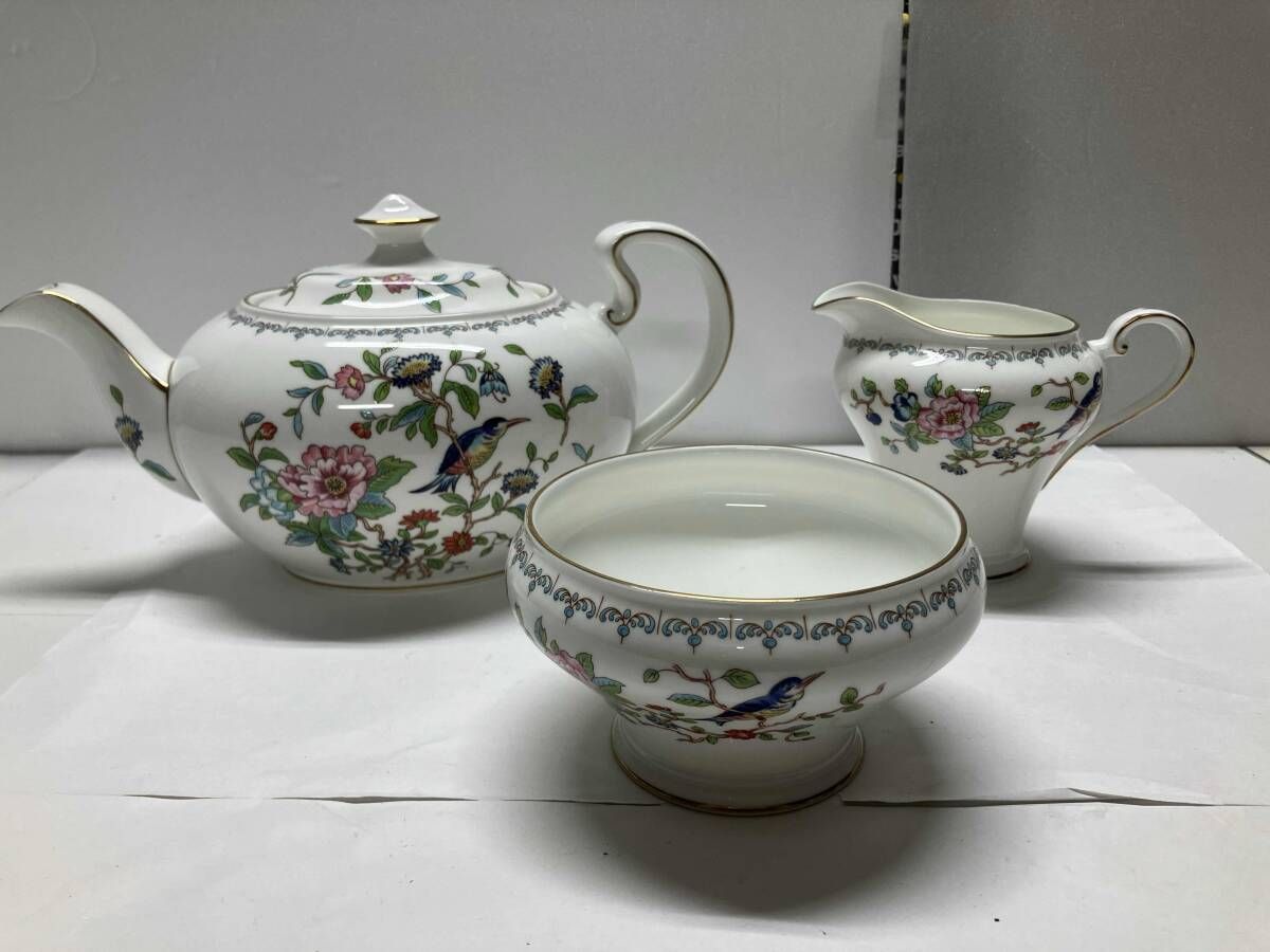 AYNSLEY PEMBROKE エインズレイ ペンブロック ティーセット3点 ティーポット ミルクポット シュガーポット