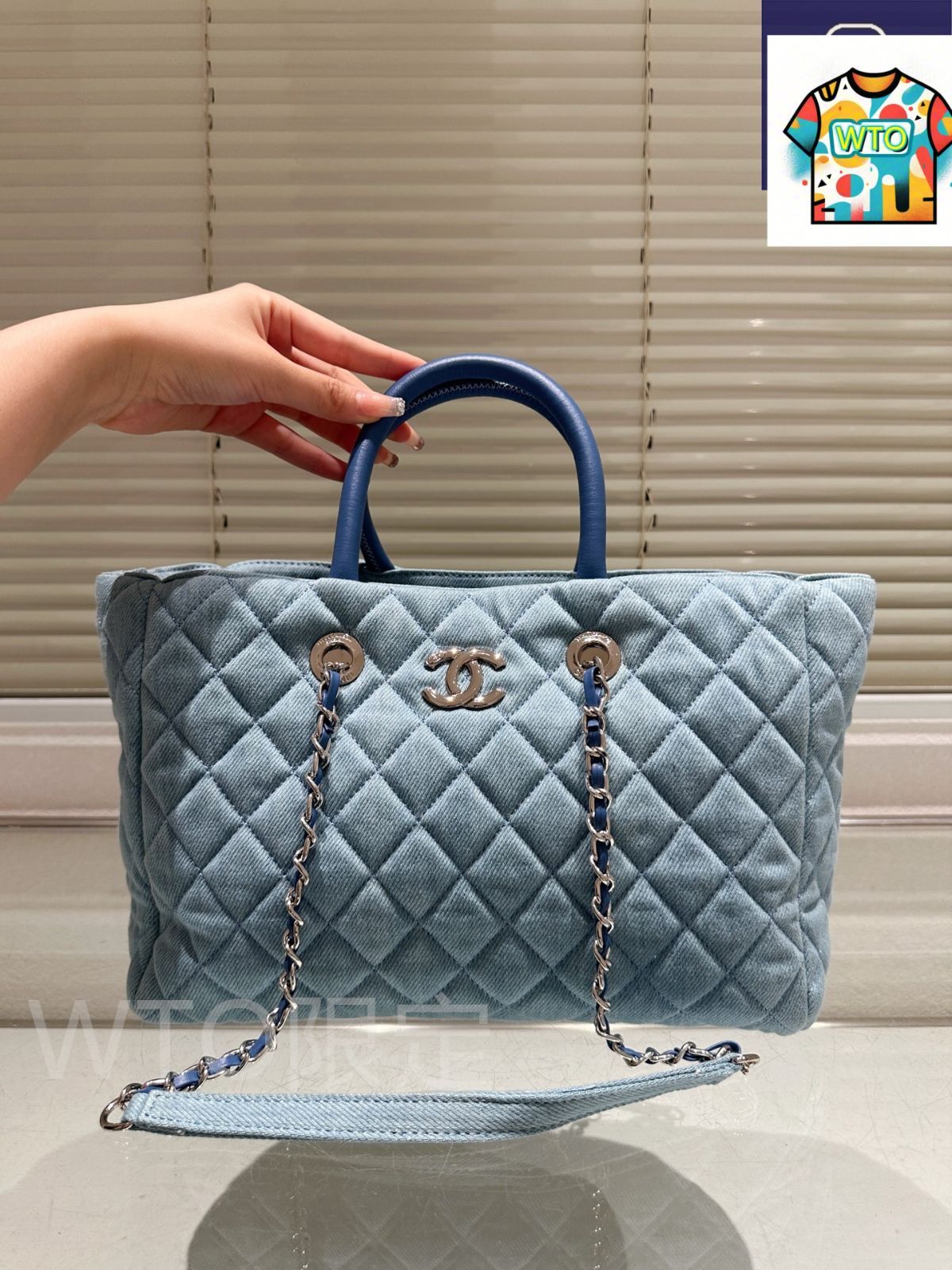 今日 Chanel シャネル トートバッグ デニム素材にゴールドハードウェアを配した実用的デザイン-WTO輸入2 GINKGOPHARMACY_COM