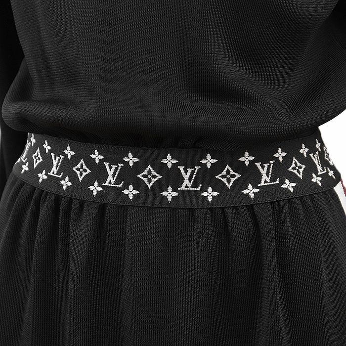 極美品★LOUIS VUITTON★ロゴ★フレア★五部袖★ニットワンピース 極美品】LOUIS VUITTON ルイ・ヴィトン ニットワンピース 2020AW